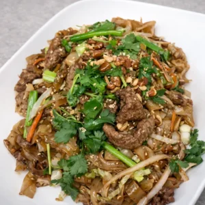 56. Beef Stir-Fried Rice Noodles (Dry Style) 干炒牛河
