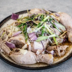 49. Shallot-Infused Golden Whole Chicken 红葱头淋鸡